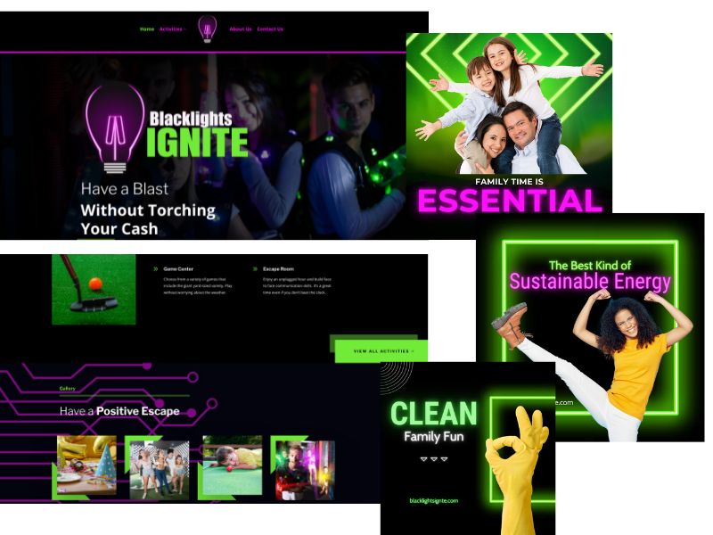 Blacklight Ignite website and social media